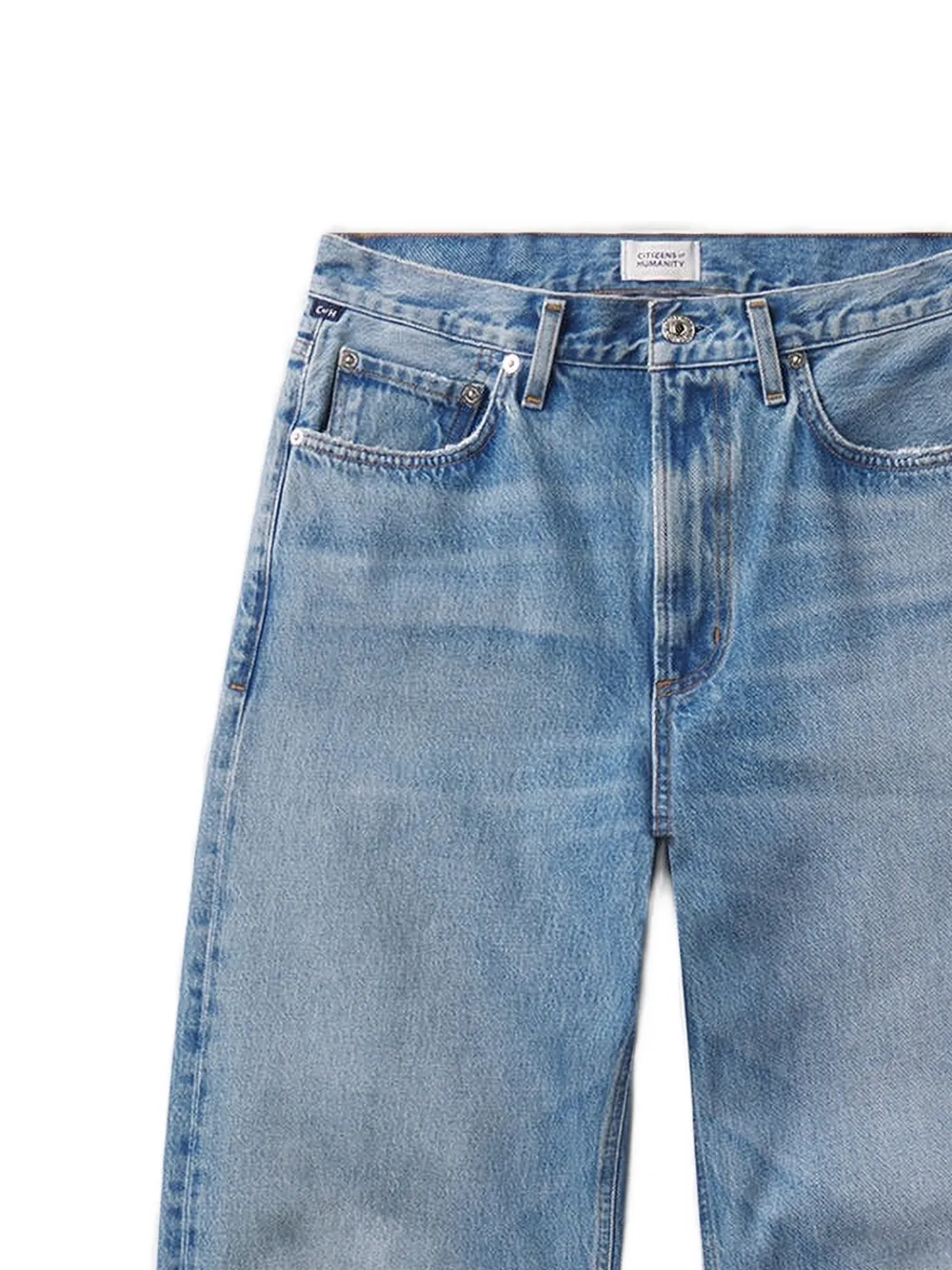 Citizens of Humanity Jeans met logopatch Blauw