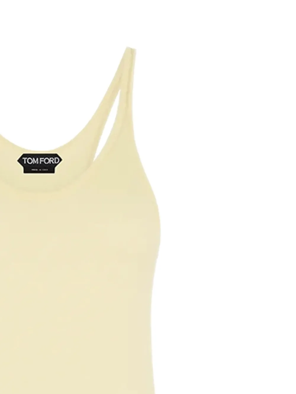 TOM FORD scheerwol maxi-jurk Geel