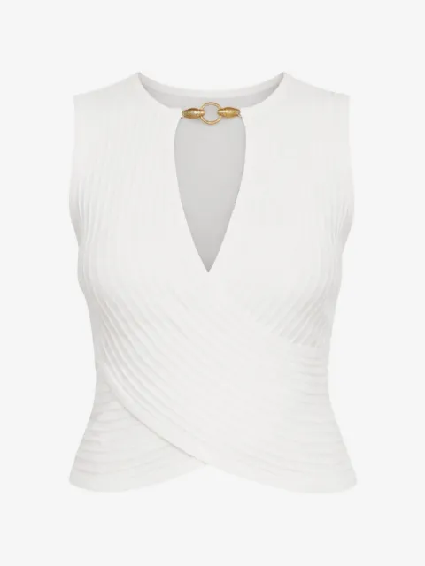 Just Cavalli ring-detail top