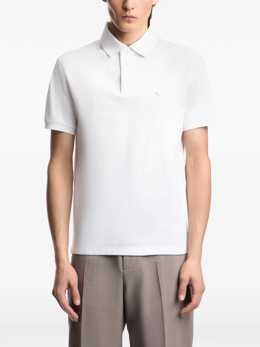 Emporio Armani Poloshirt met logo Wit