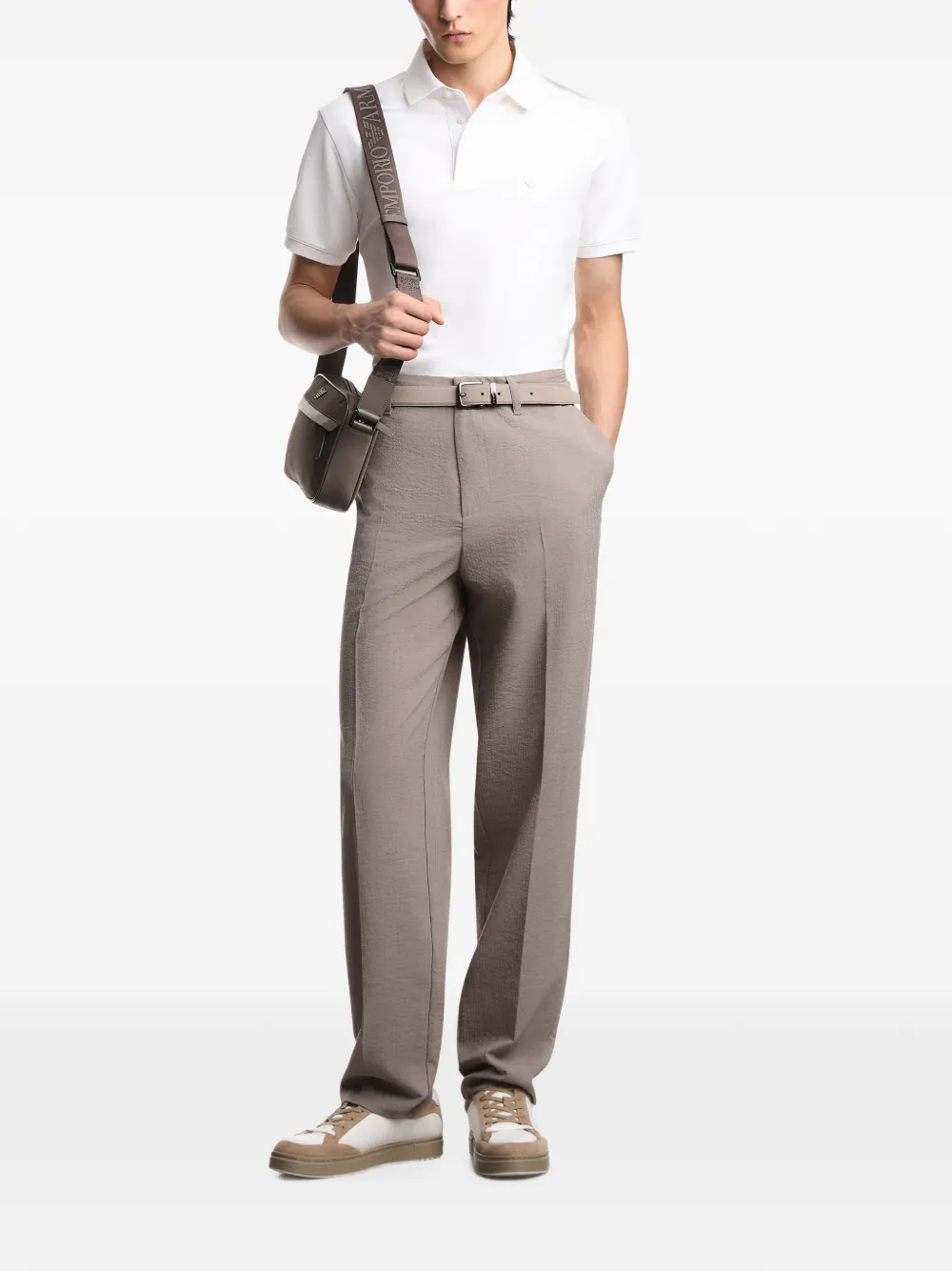 Emporio Armani Poloshirt met logo Wit