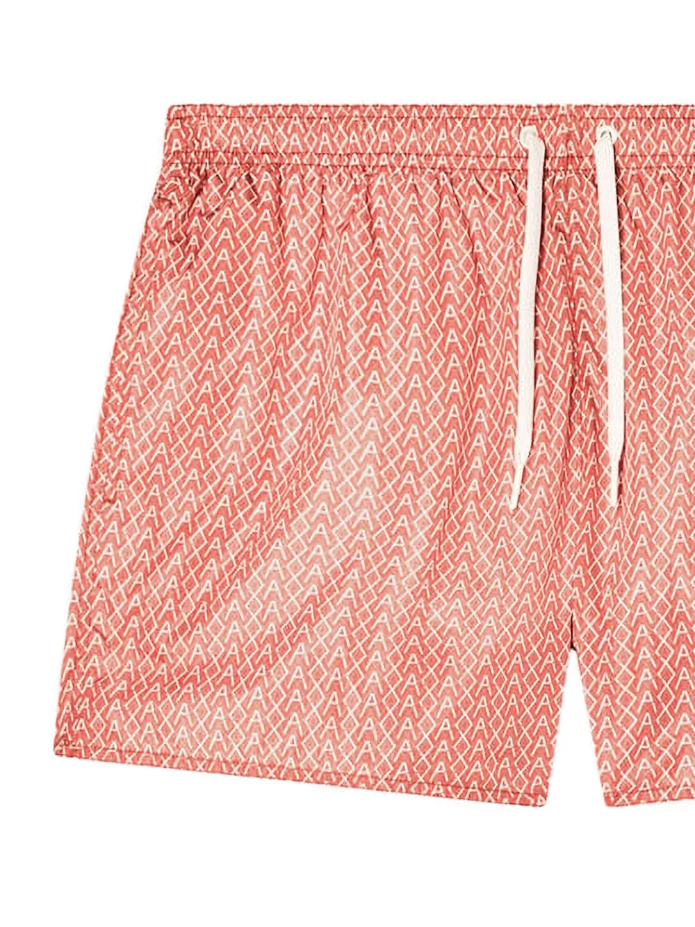  Armani Exchange Patterned Drawstring Swim Shorts - Orange 