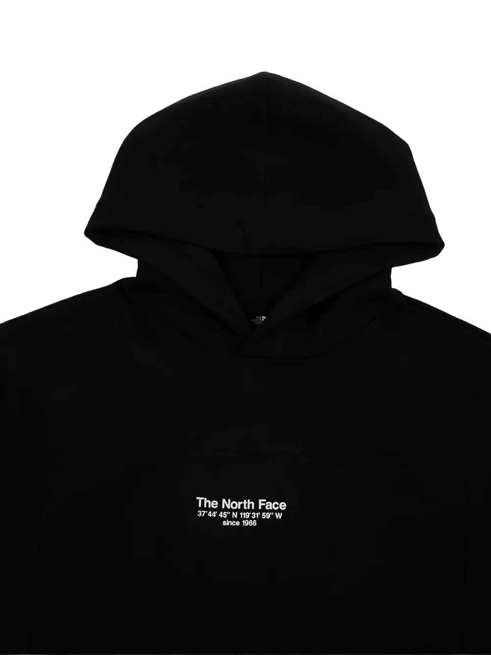 The North Face Hoodie met print Zwart