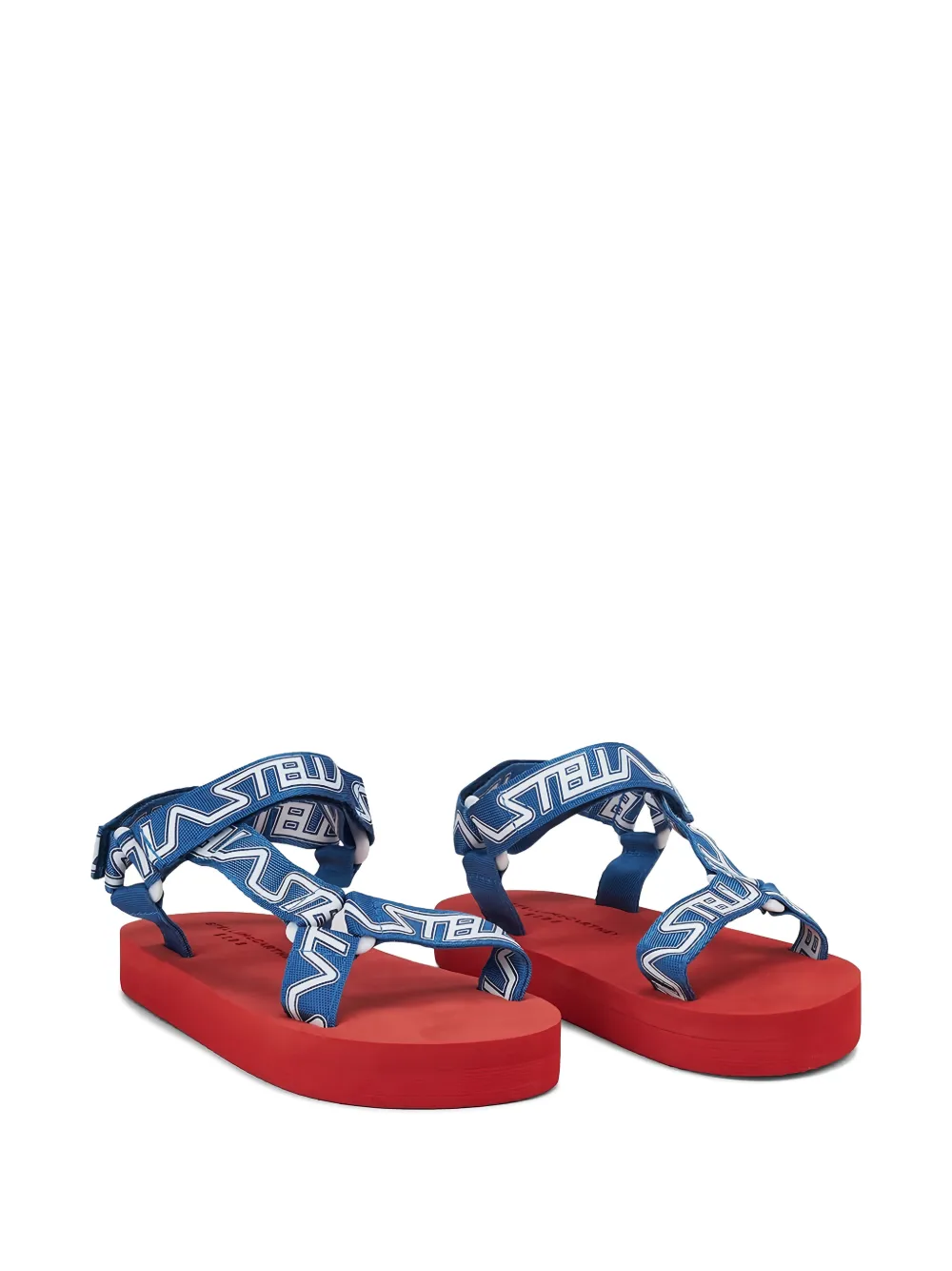 Stella McCartney Kids logo-print sandals - Blu
