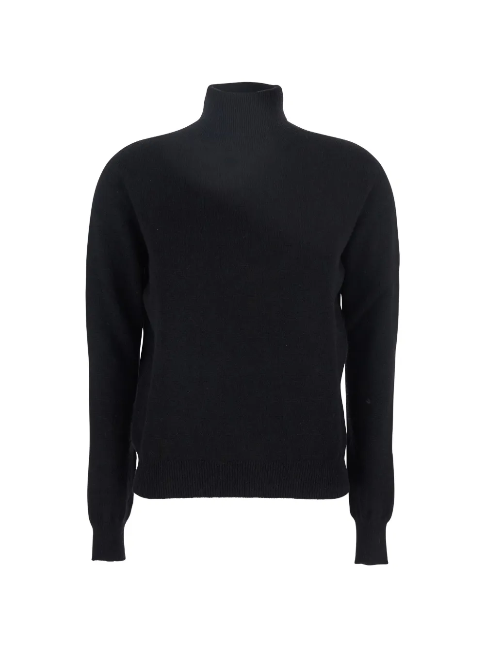Solocascmir roll-neck sweater - Nero
