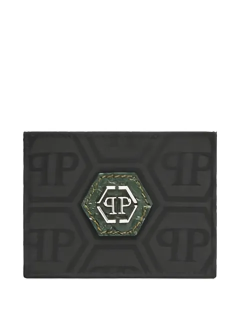 Philipp Plein logo-pattern wallet