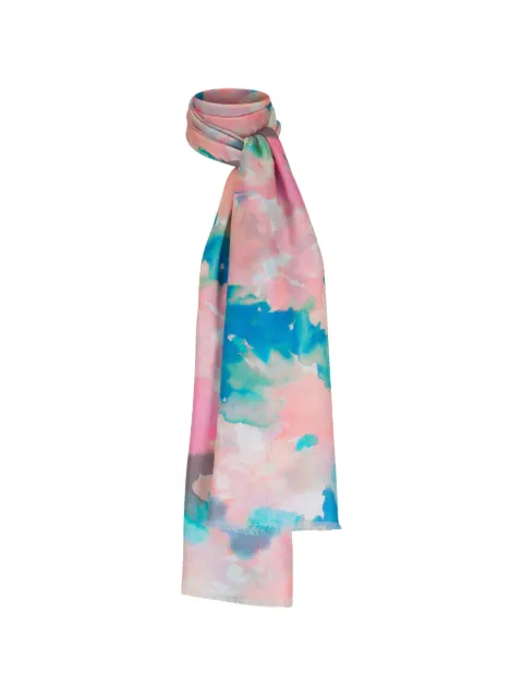 Kinross Cashmere floral-pattern scarves