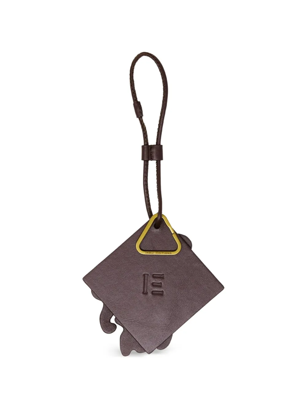  Inoui Editions Histoire Diamond-shape Graphic Keychain - Brown 