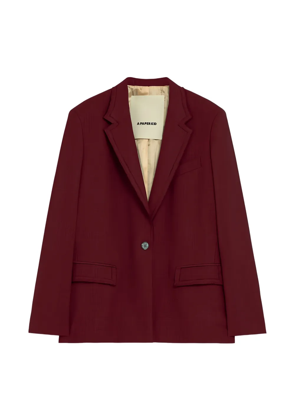 A Paper Kid notch-lapel single-breasted blazer - Rosso