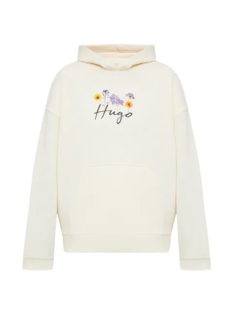 HUGO hoodie con estampado floral