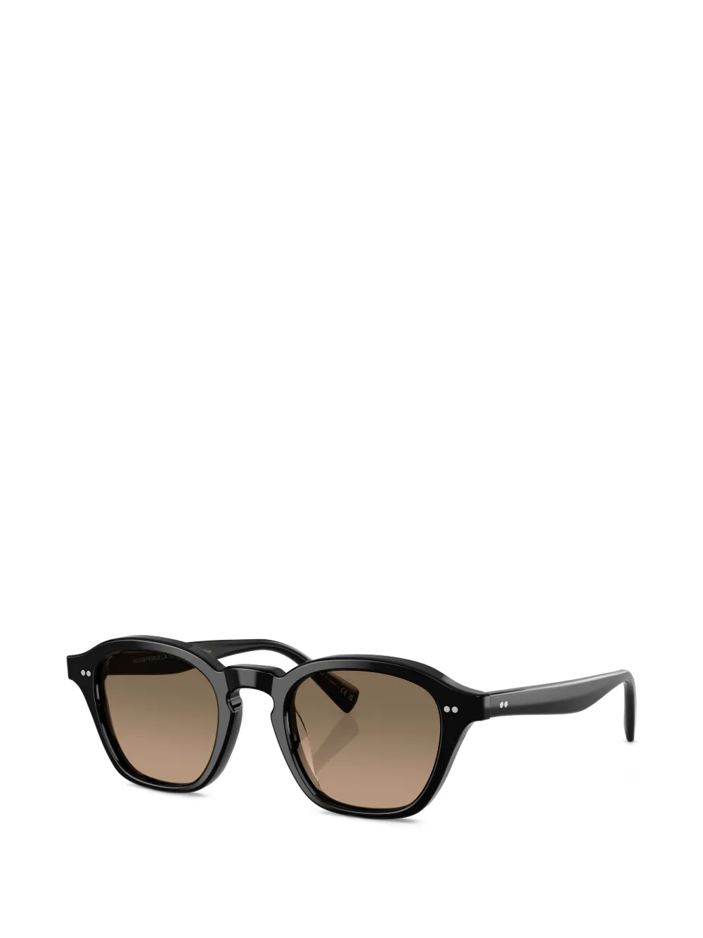  Oliver Peoples Eyles Round-frame Sunglasses - Black 