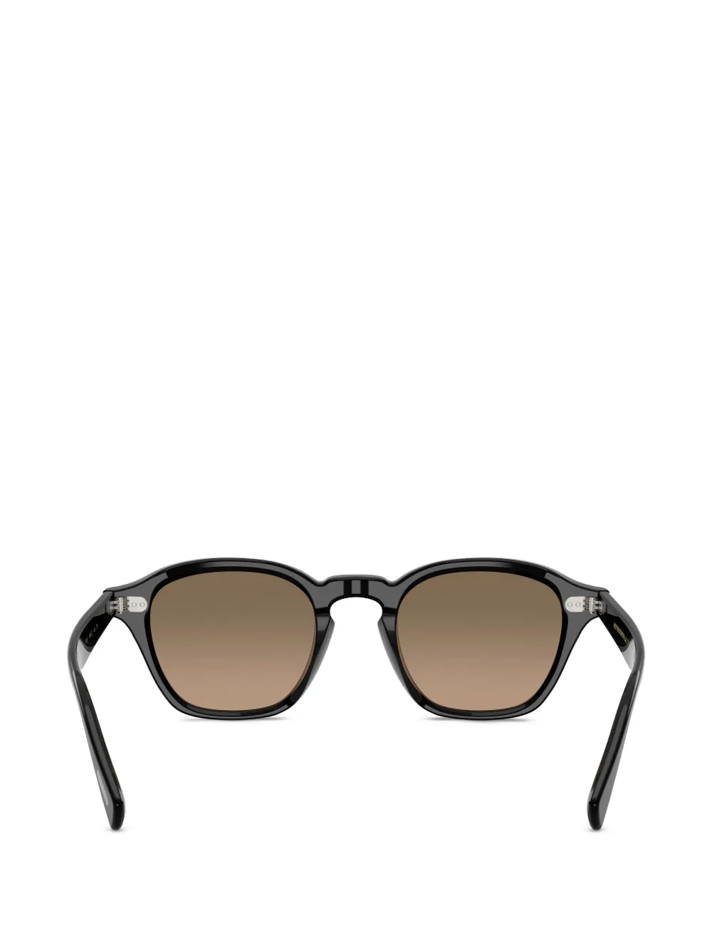 Oliver Peoples Eyles zonnebril met rond montuur Zwart