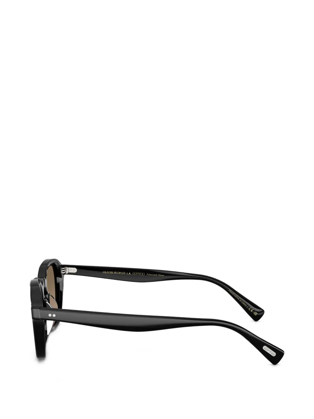  Oliver Peoples Eyles Round-frame Sunglasses - Black 