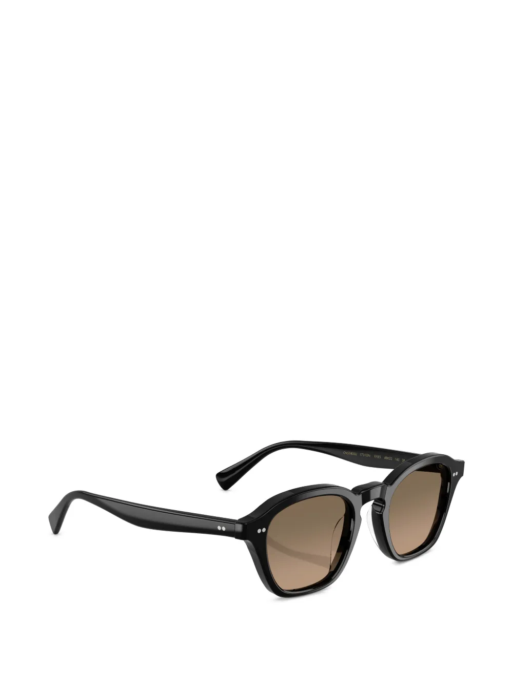 Oliver Peoples Eyles zonnebril met rond montuur Zwart