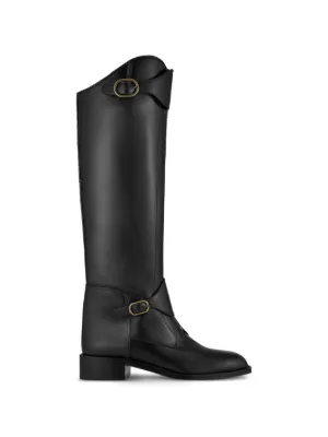Jimmy Choo バックル ロングブーツ | ブラック | FARFETCH JP