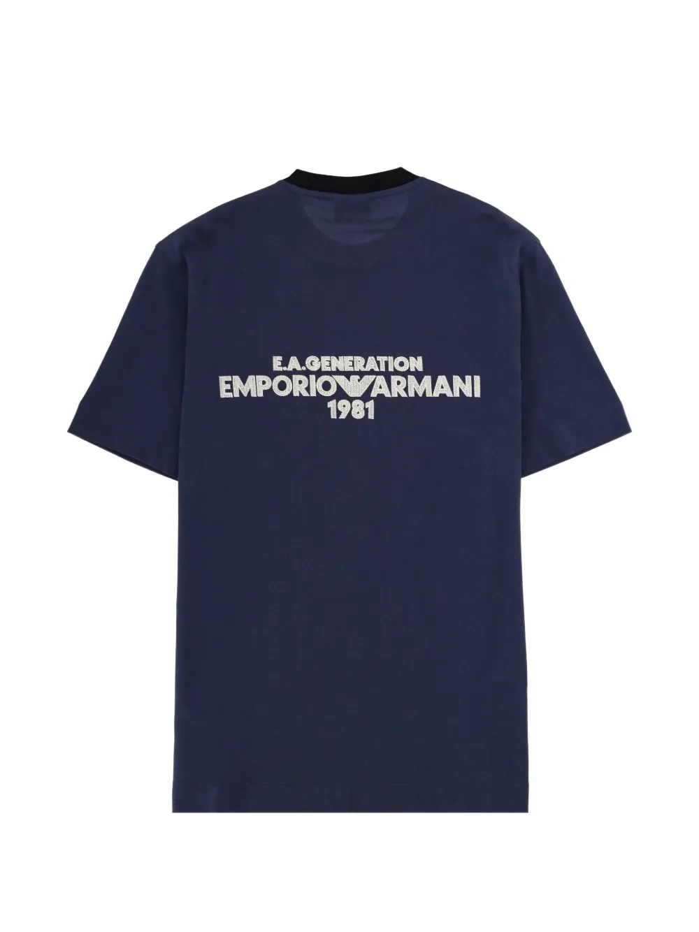 Emporio Armani T-shirt met logodetail Blauw