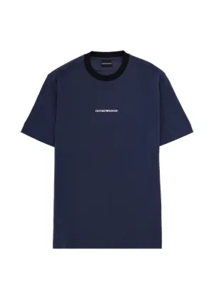 Brunello Cucinelli logo-print T-shirt | Blue | FARFETCH