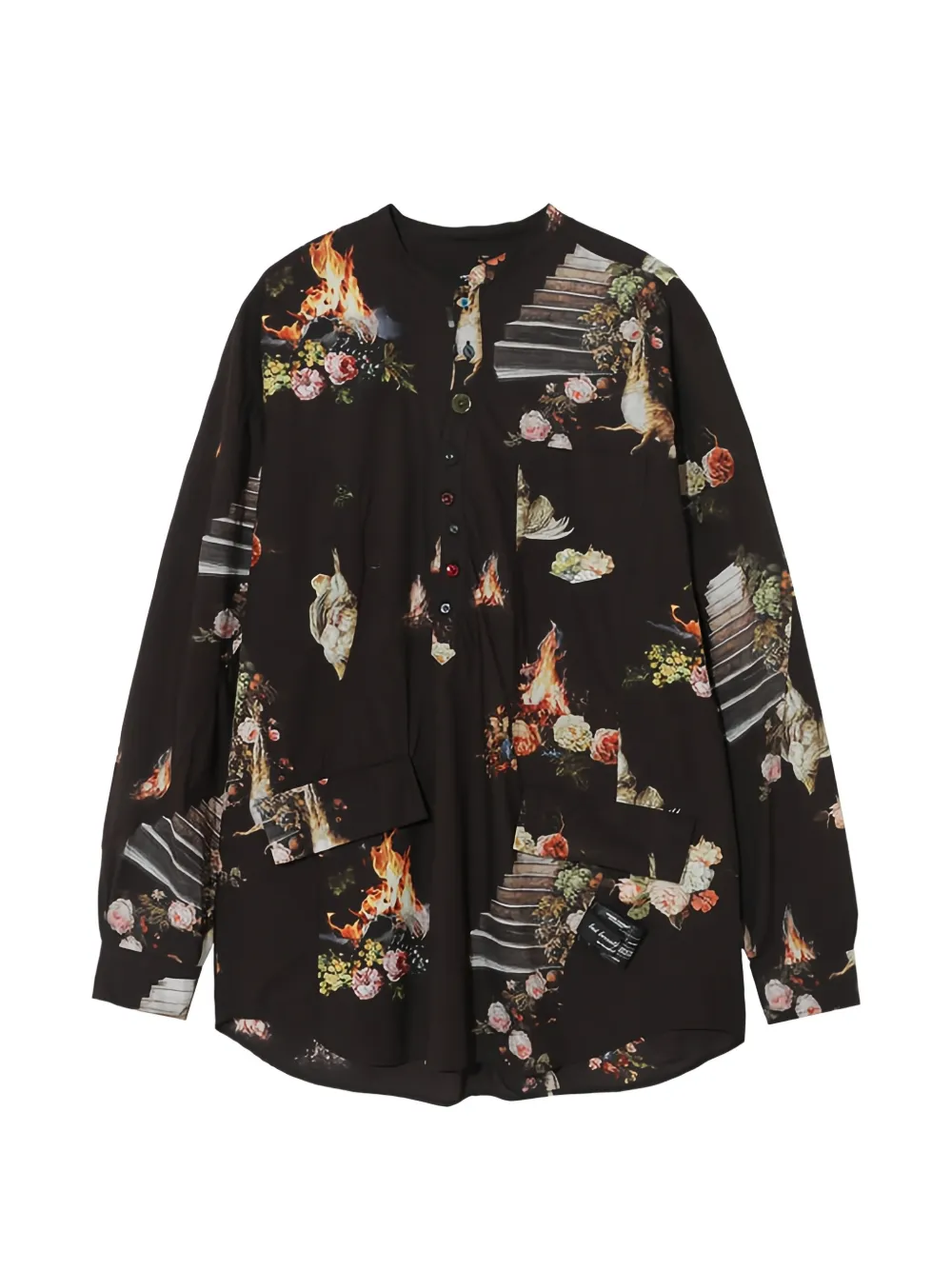 Undercover floral print shirt - Nero