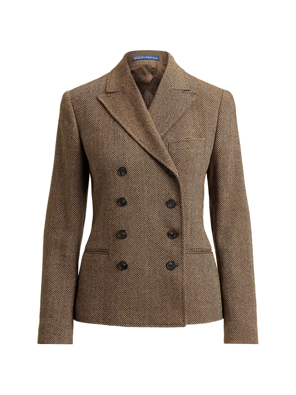 Polo Ralph Lauren herringbone double-breasted blazer - Braun