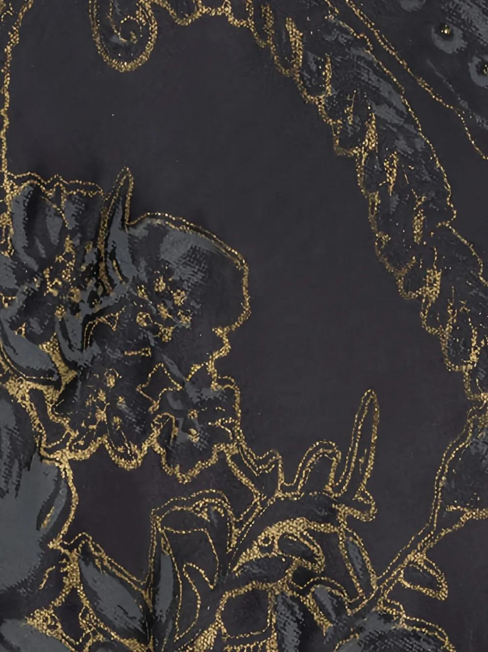 Roberto Cavalli Tuniekjurk met bloemenprint Zwart