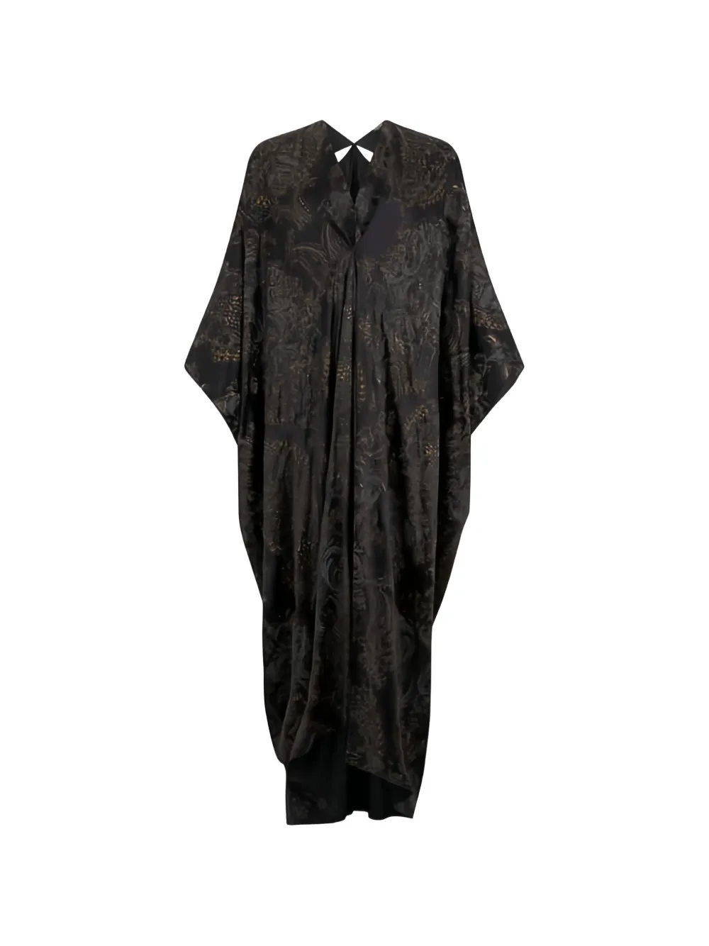 Roberto Cavalli floral kaftan dress - Nero
