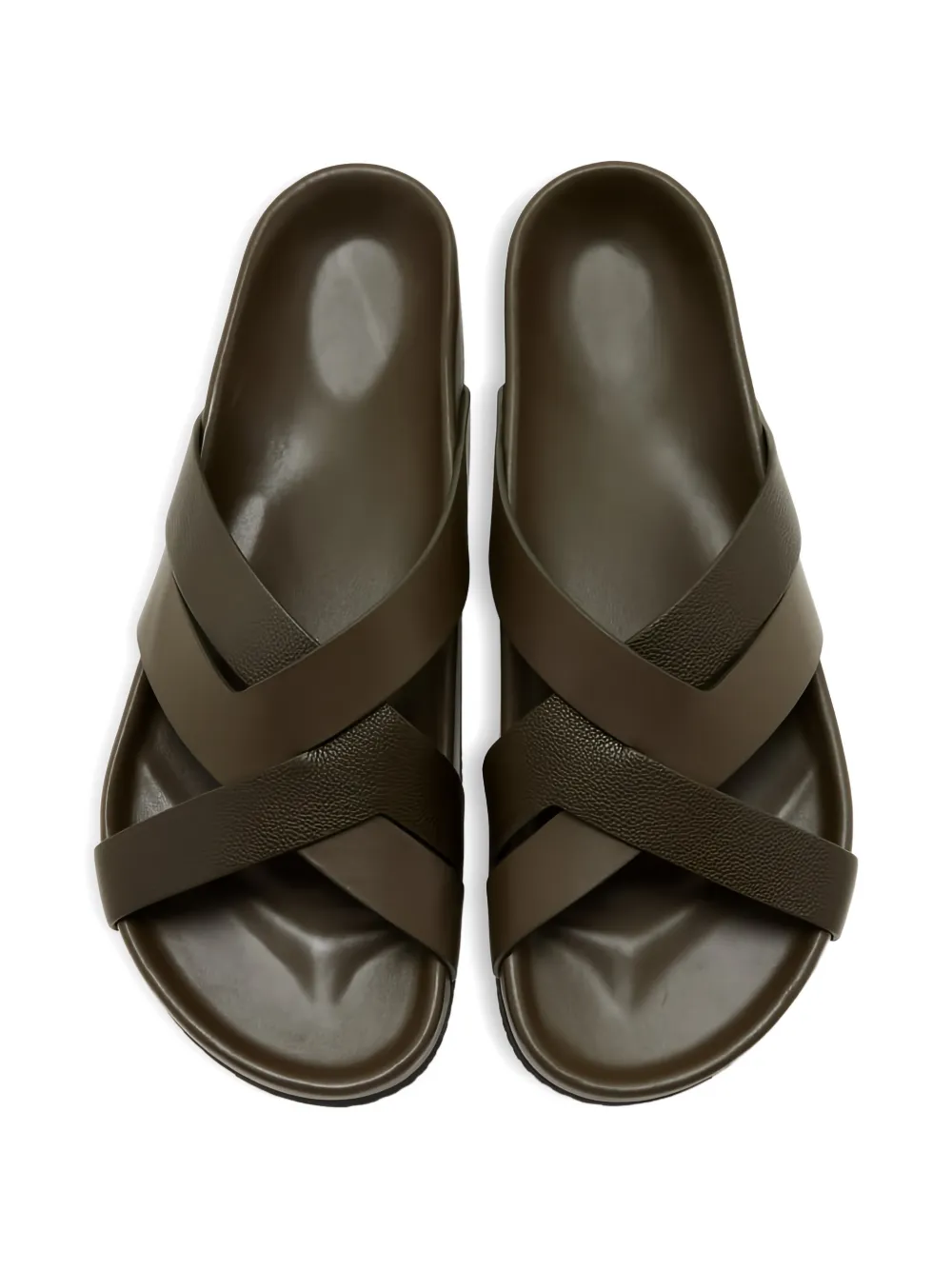 TOM FORD Slippers met kruisbandjes Groen