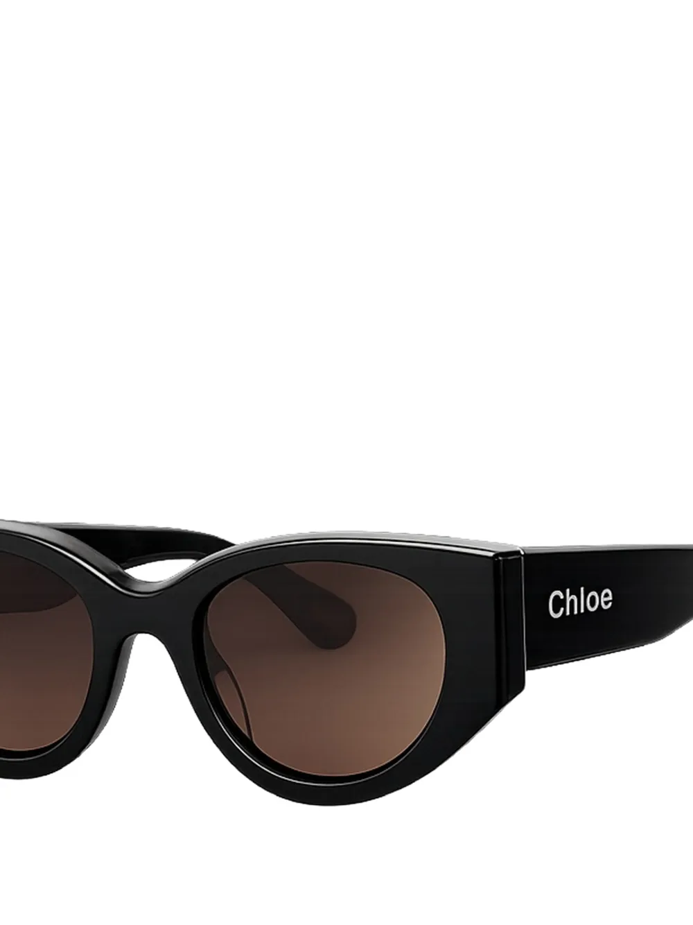  Chloé Eyewear Cat-eye Sunglasses - Black 