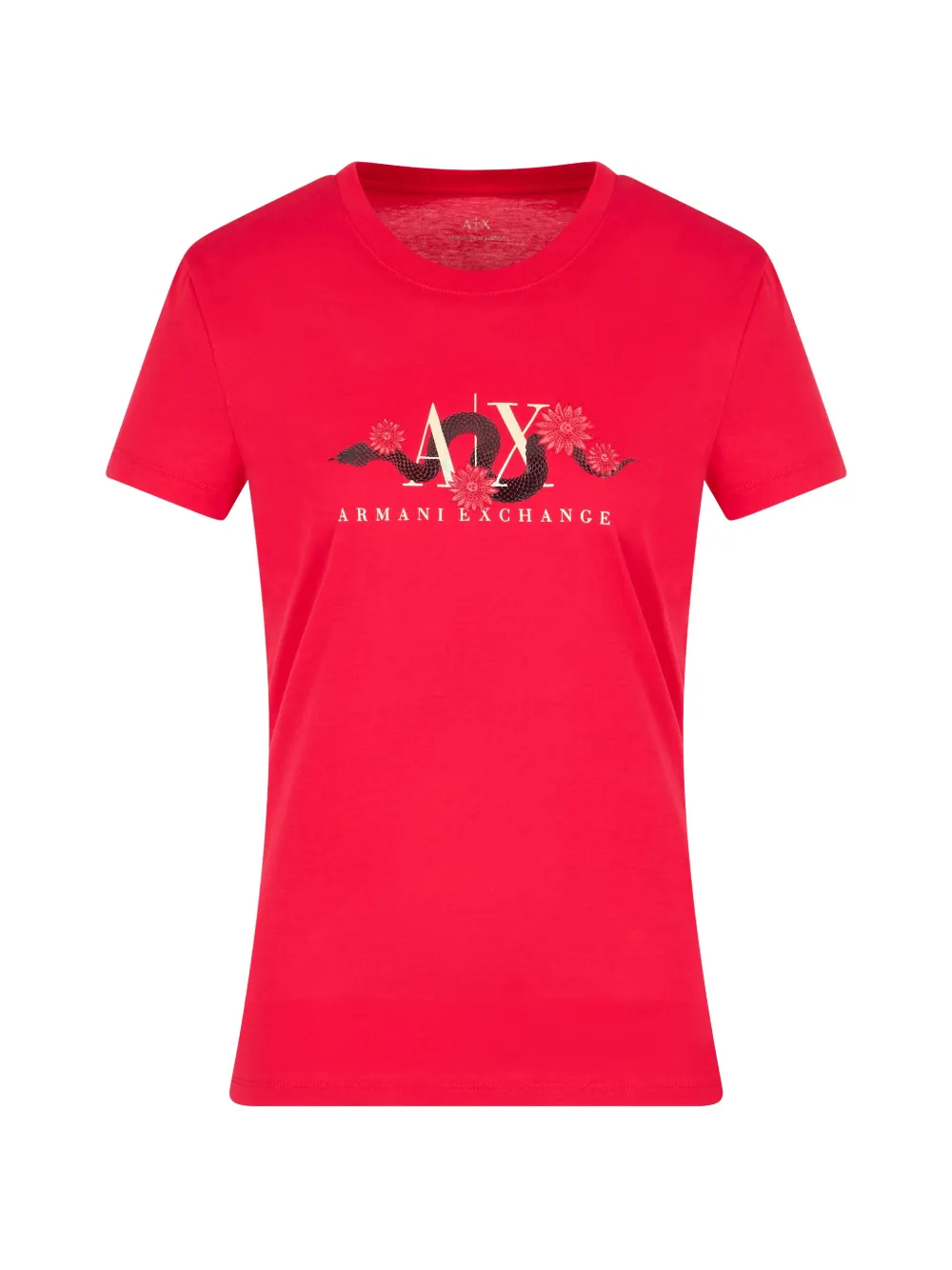 Armani Exchange logo-print crew-neck T-shirt - Rosso