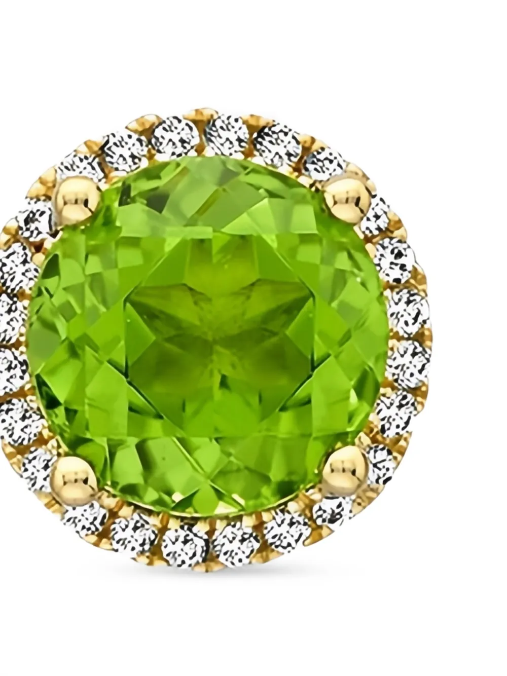  Kiki Mcdonough Grace Peridot And Diamond Stud Earrings - Gold 