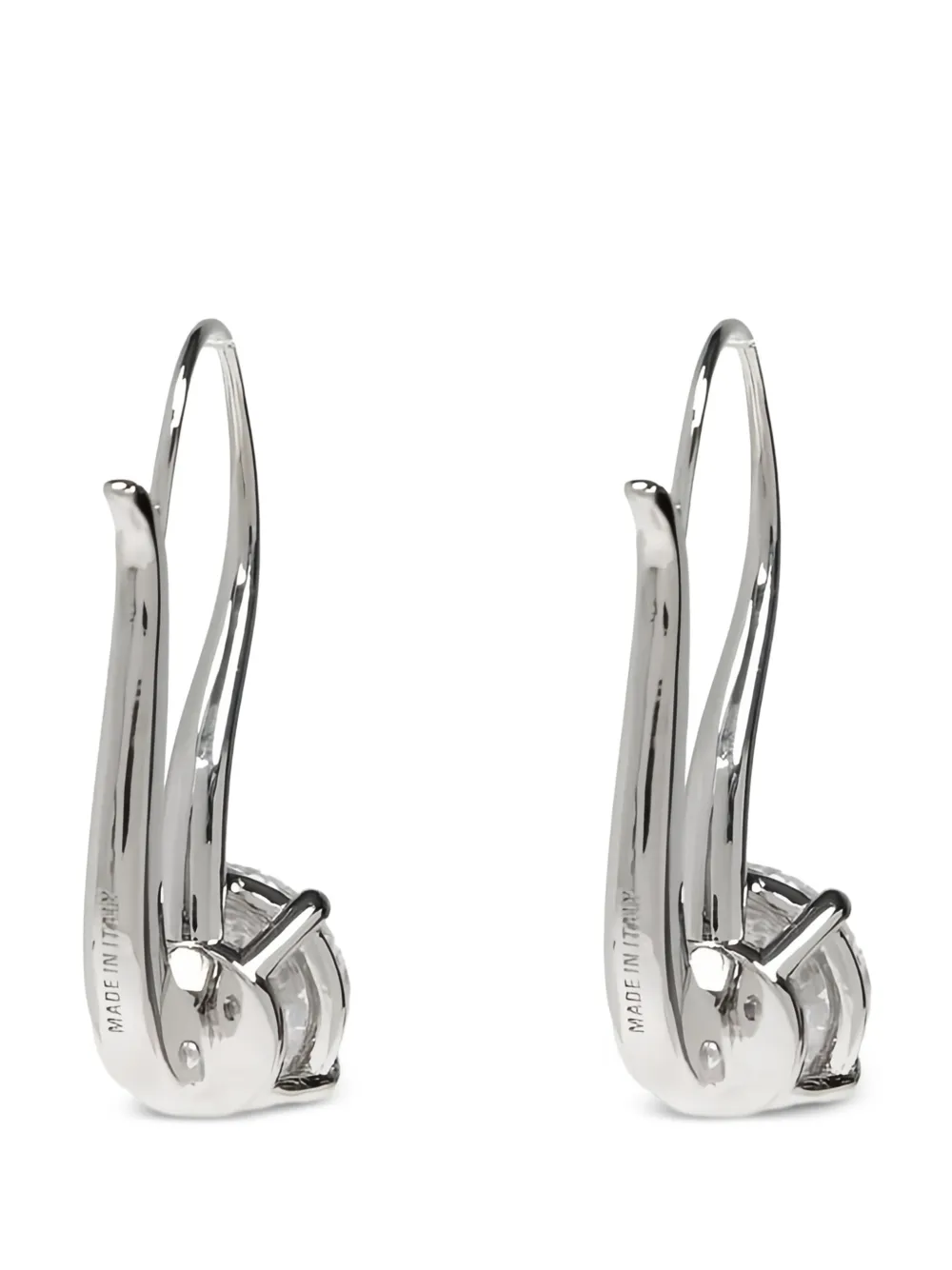  Balenciaga Crystal-embellished Earrings - Silver 