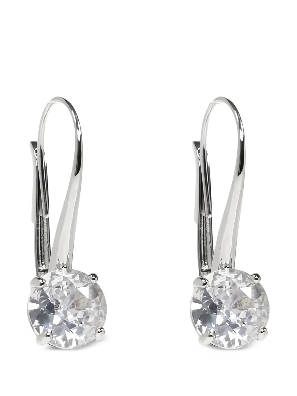 Balenciaga crystal-embellished earrings - Argento