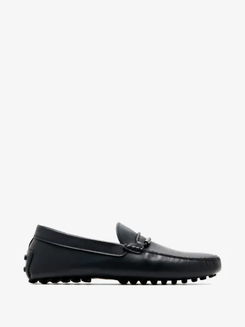 Tod's braided-trim loafers
