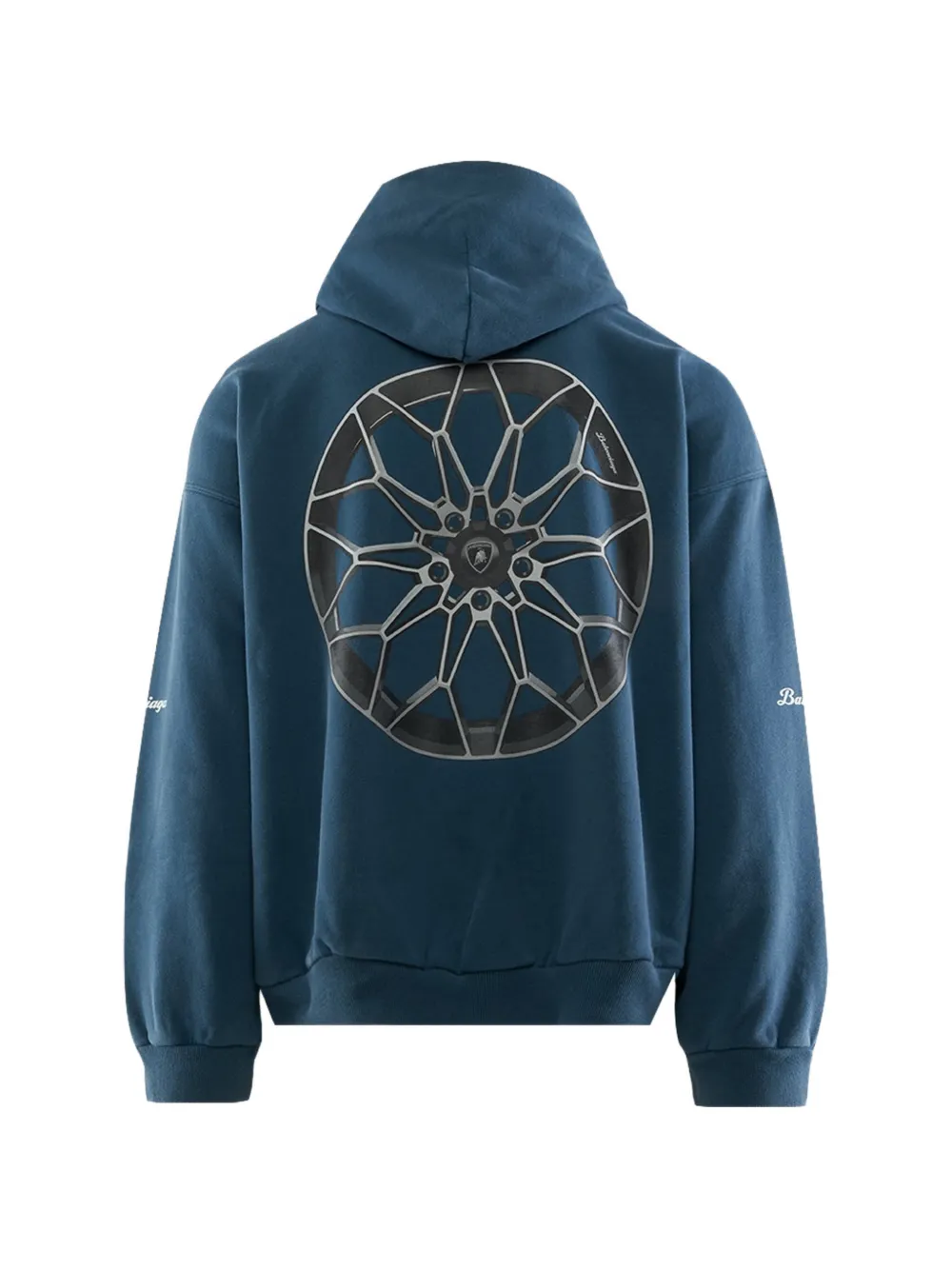 Balenciaga x Automobili Lamborghini grafische prints hoodie Blauw