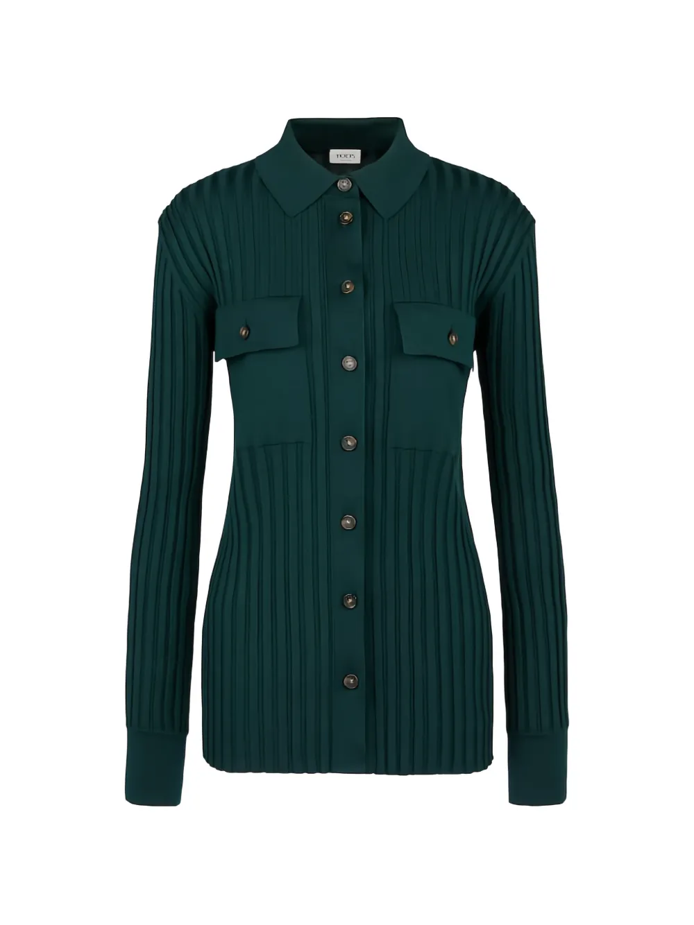 Tod's ribbed button cardigan - Verde