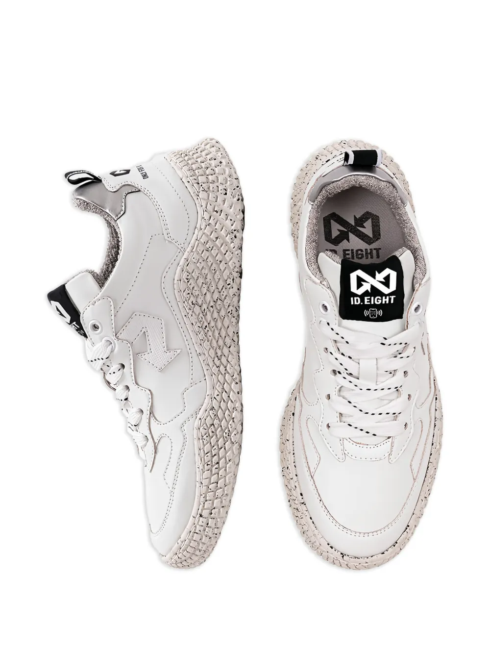 ID.EIGHT Hana sneakers met pijlpatroon Wit