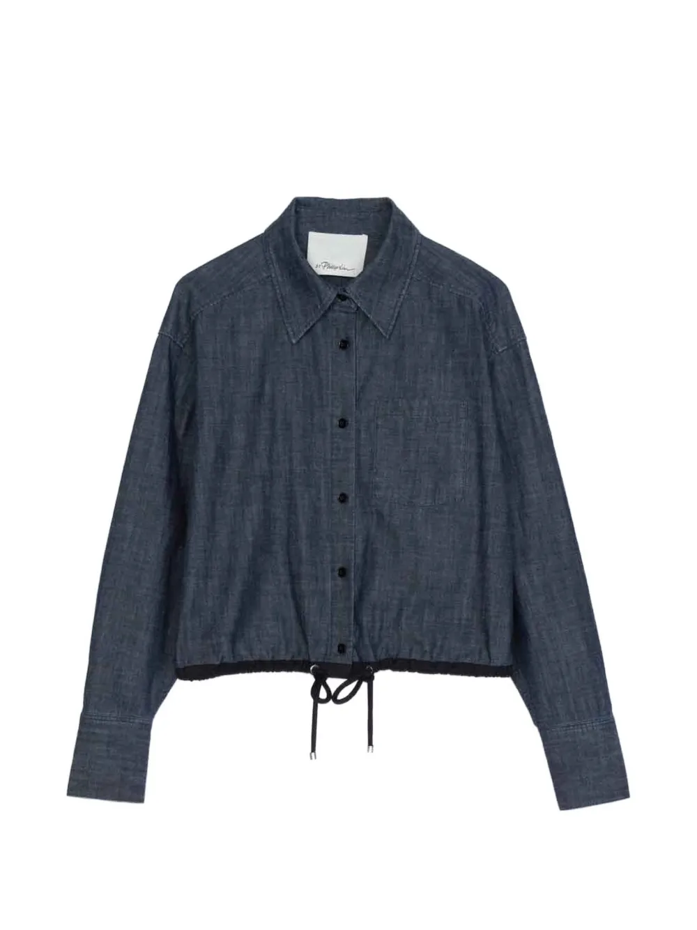3.1 Phillip Lim drawstring-hem shirt - Blu