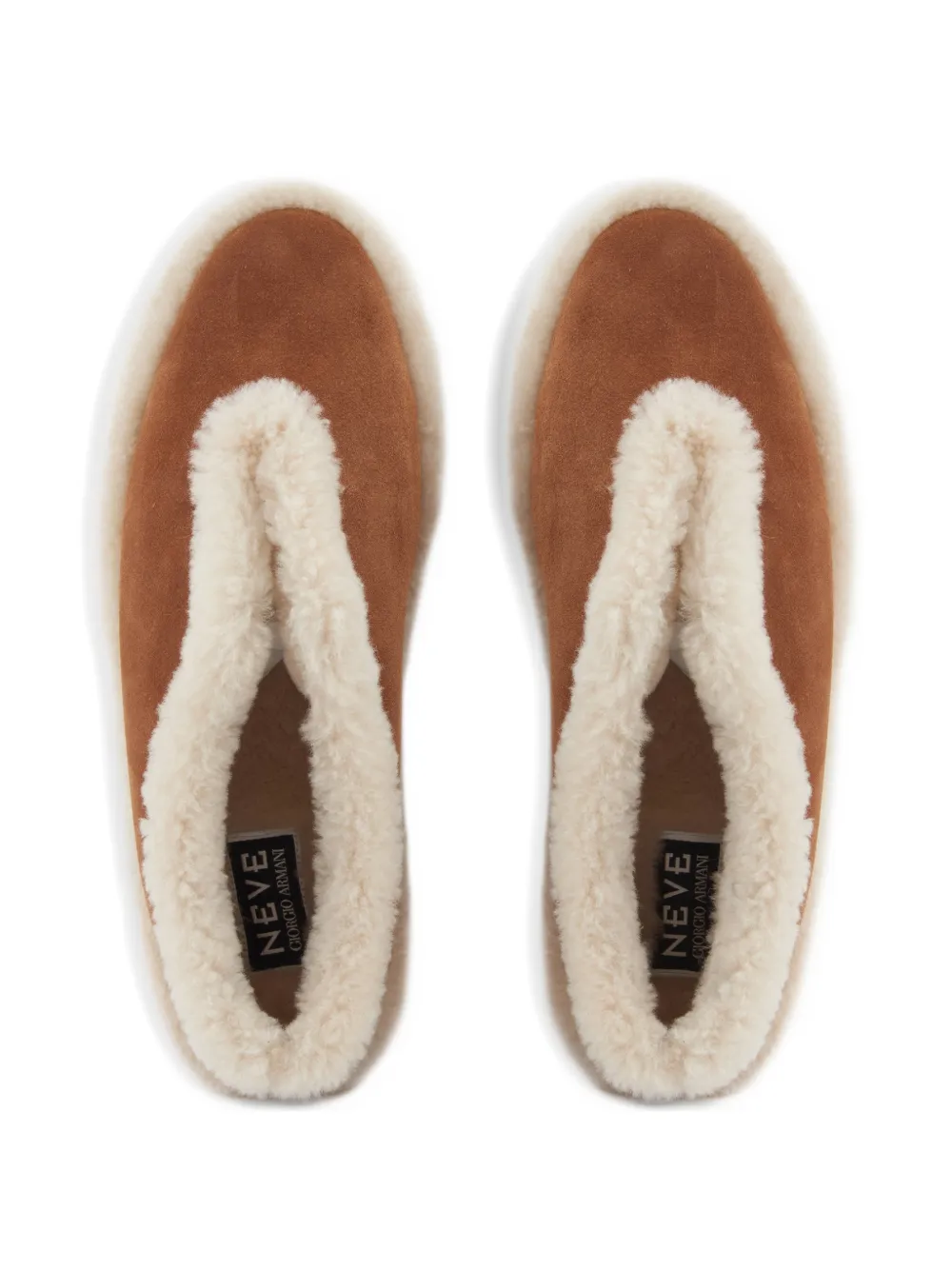 Giorgio Armani Neve slippers Bruin