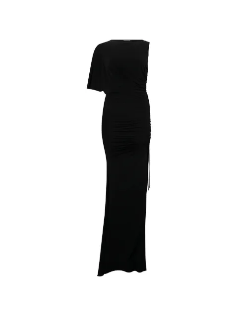 Roberto Cavalli asymmetric draped maxi dress