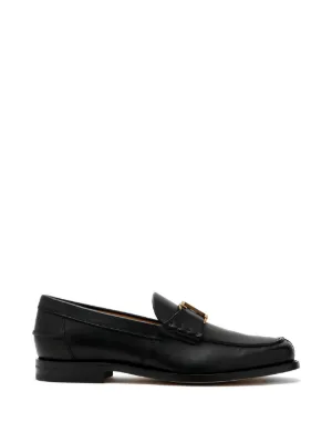 Prada レザーローファー | ブラック | FARFETCH JP