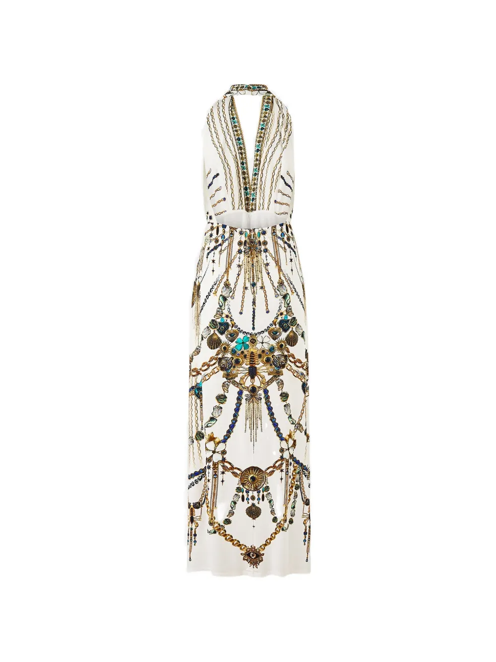 Cowl-Neck Maxi Dress