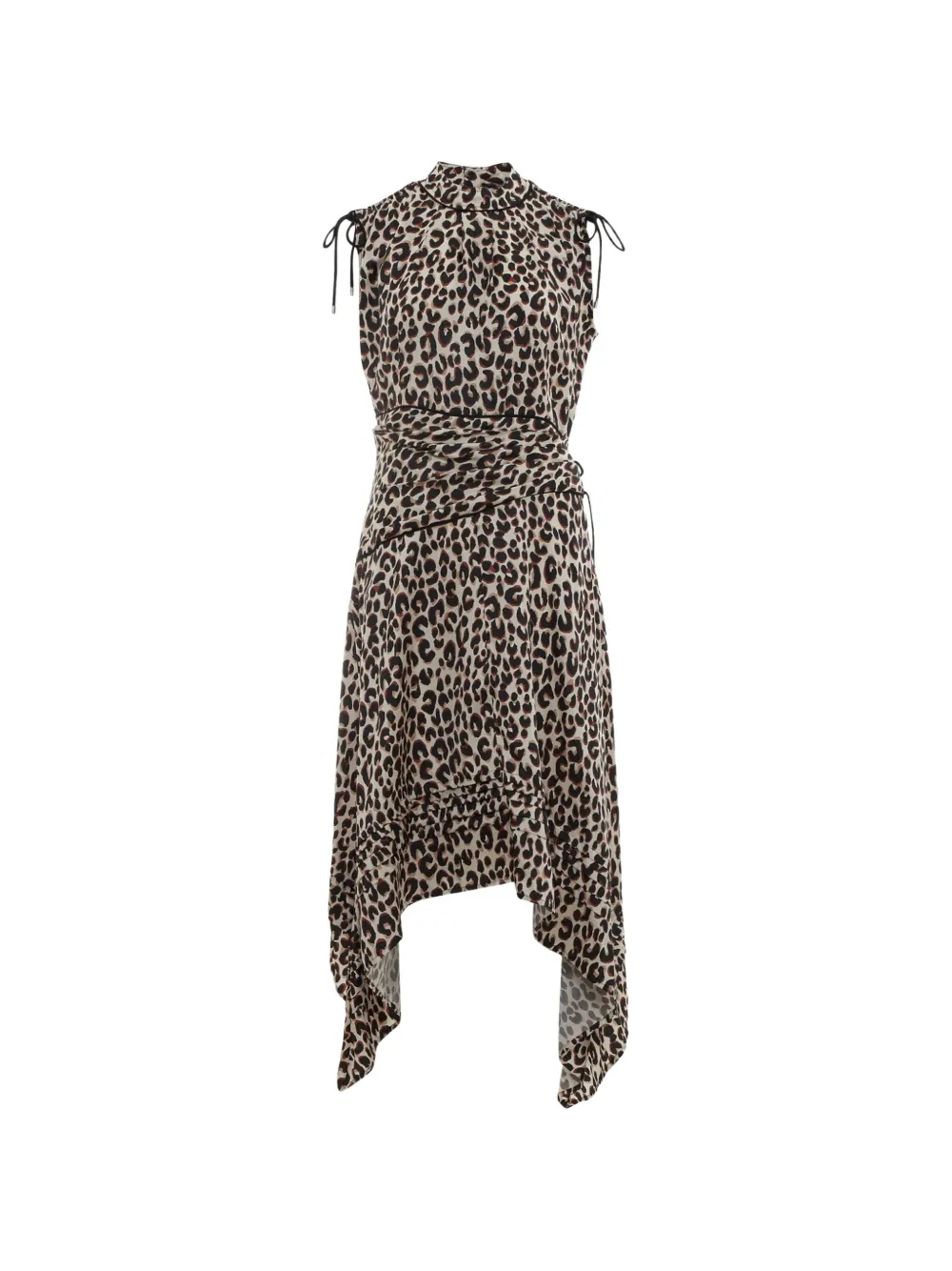 3.1 Phillip Lim leopard-print ruched midi dress