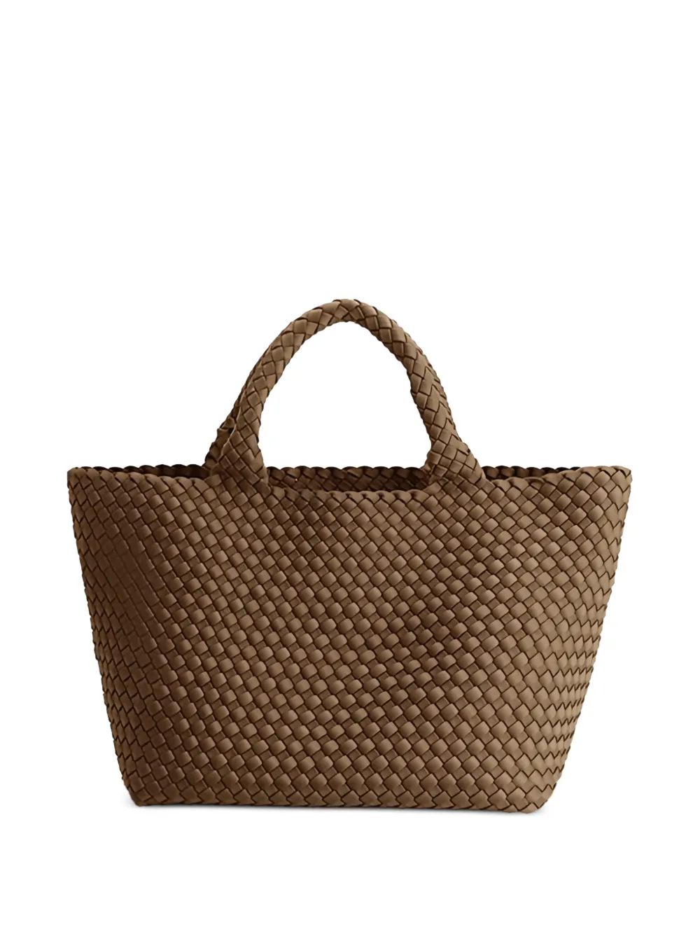 MARREA woven tote bag - Marrone