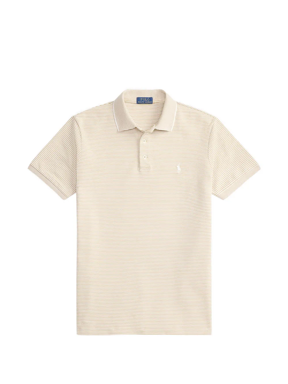 Polo Ralph Lauren striped-pattern short-sleeved polo shirt - Toni neutri