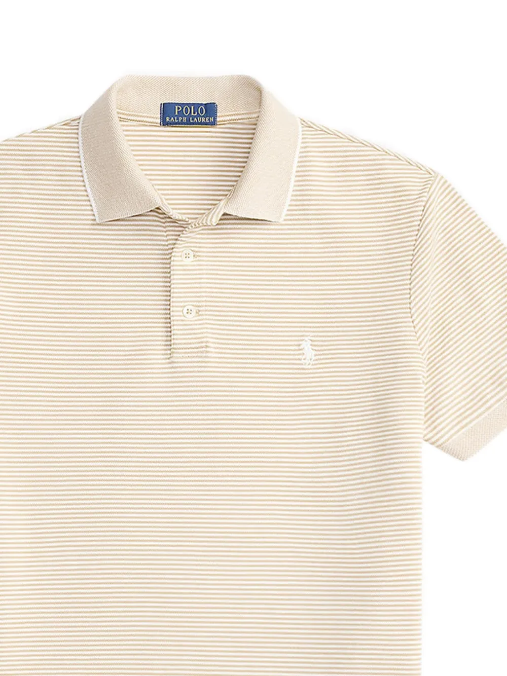 Polo Ralph Lauren Gestreept poloshirt met korte mouwen Beige