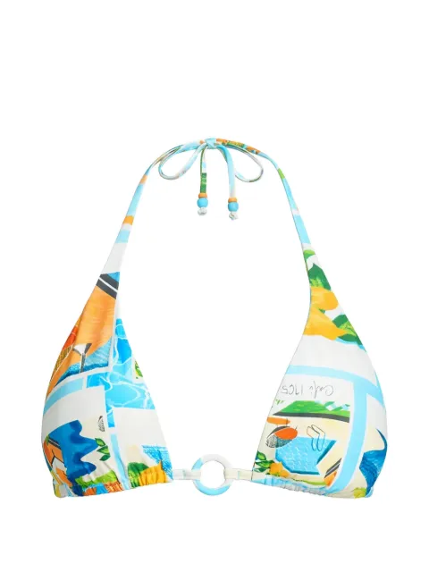 Seafolly printed bikini top
