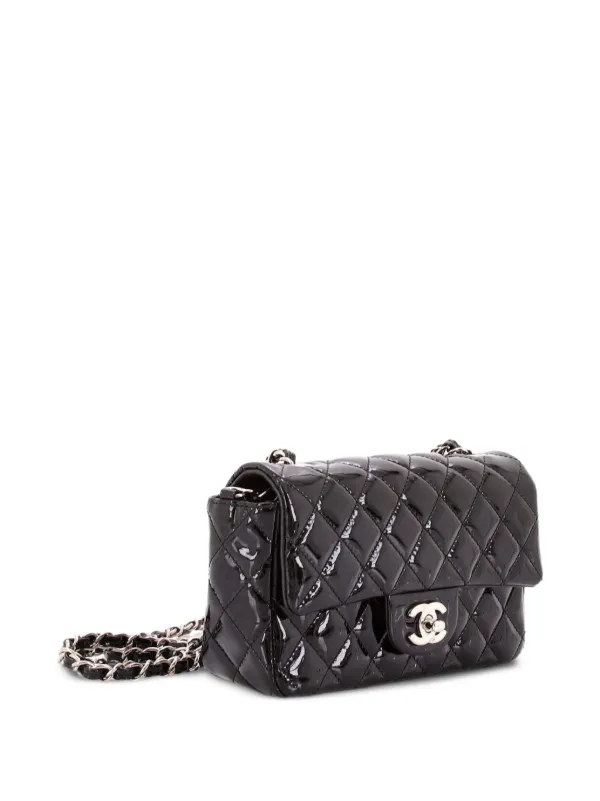 CHANEL Pre-Owned クラシック シングル フラップ マトラッセ パテント 