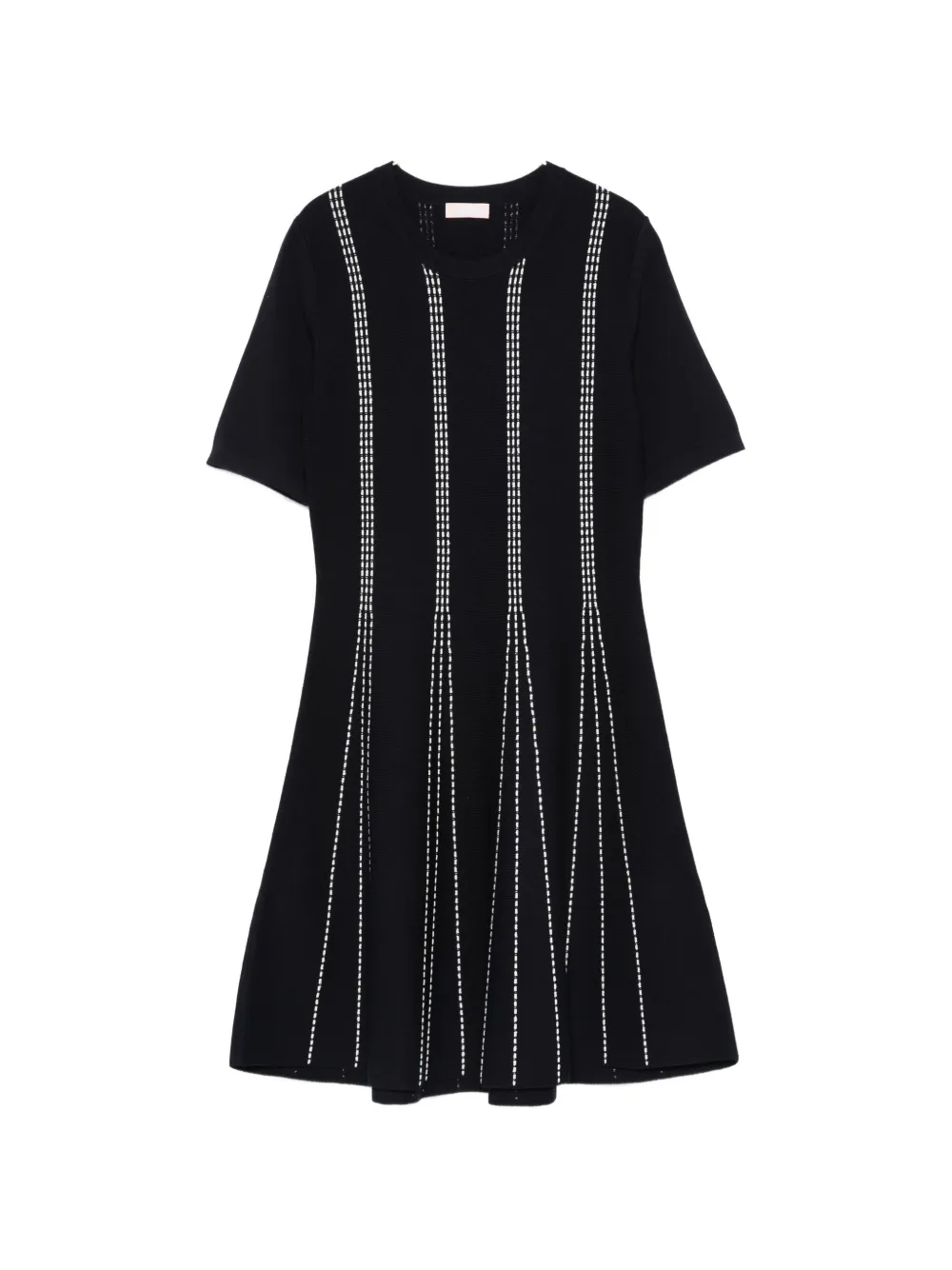 LIU JO vertical-line A-line mini dress - Blu
