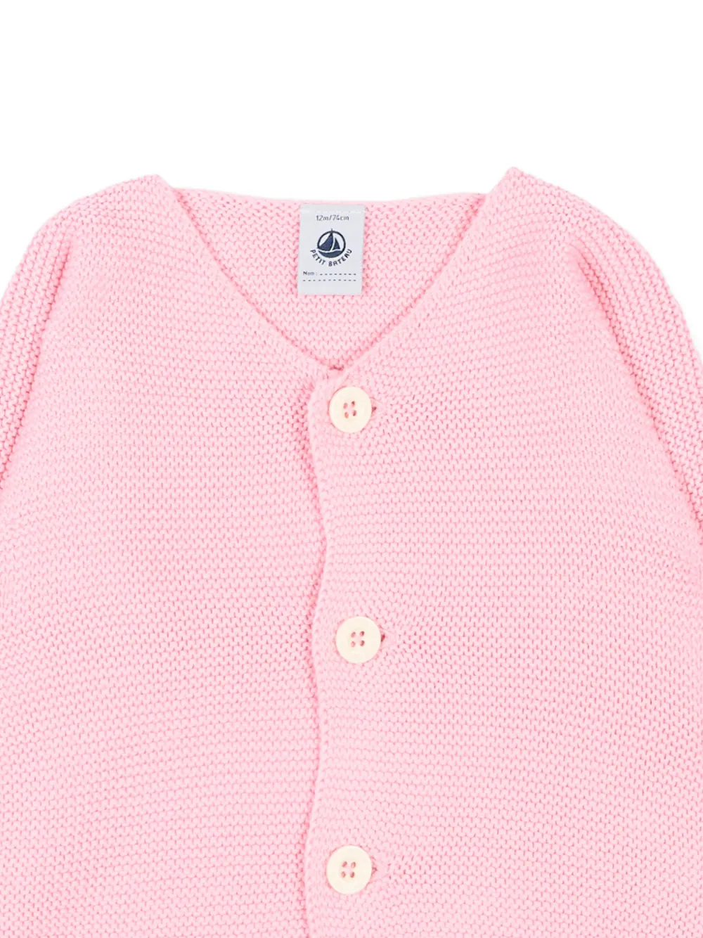 Petit Bateau Button-up vest Roze