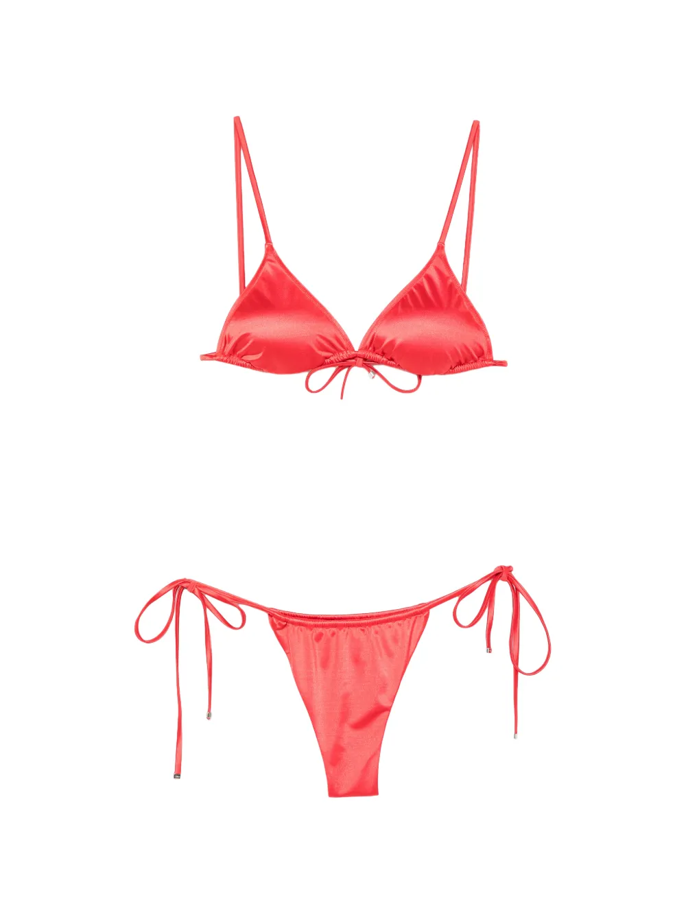 VENUJA tie-detail bikini - Rosso