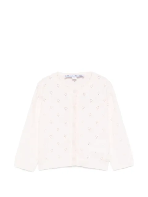 Tartine Et Chocolat openwork long-sleeved cardigan